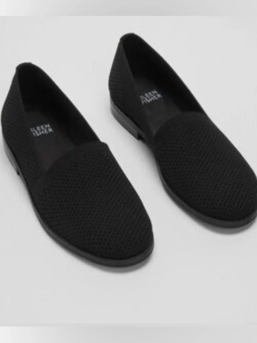 Eileen Fisher Demi Knit Flats loafer black 8